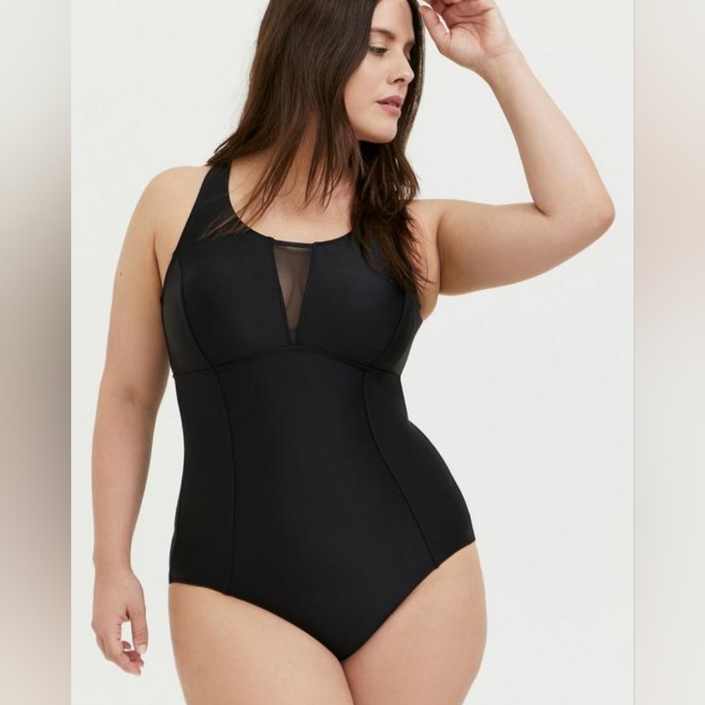 Active Wireless Racerback One Piece Swimsuit - image 2